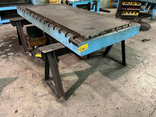 96" L x 48" width x 6" H, T-Slotted Bolster Plate - Image 1