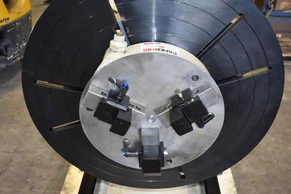 2000 lb. Profax #WP2000-4, welding positioner, Pandjiris TJ-20 3-jaw gripper chuck - Image 4