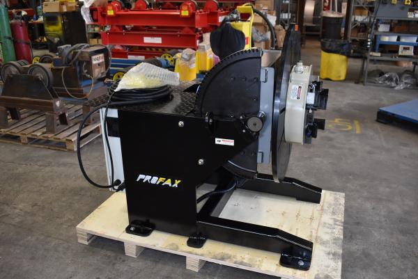 2000 lb. Profax #WP2000-4, welding positioner, Pandjiris TJ-20 3-jaw gripper chuck - Image 5