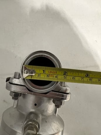 1-1/2" Gemu #9650-40Z-3T1, Stainless Steel Pneumatic Diaphragm Valve - Image 4
