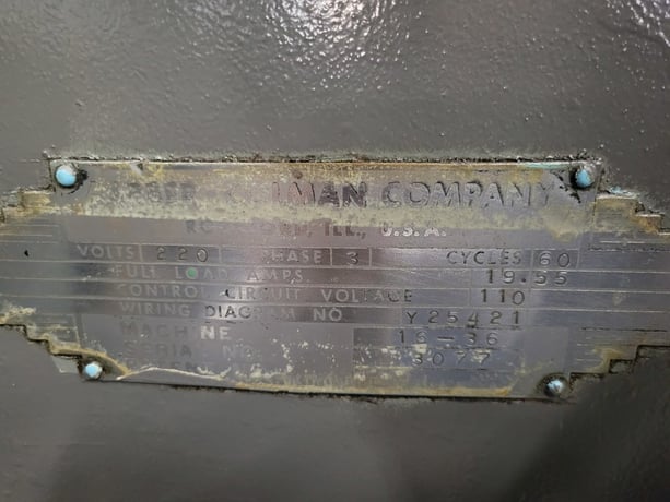 Barber-Colman #16-36, Gear Hob, Horizontal, 16" x 36", with Change gears - Image 4