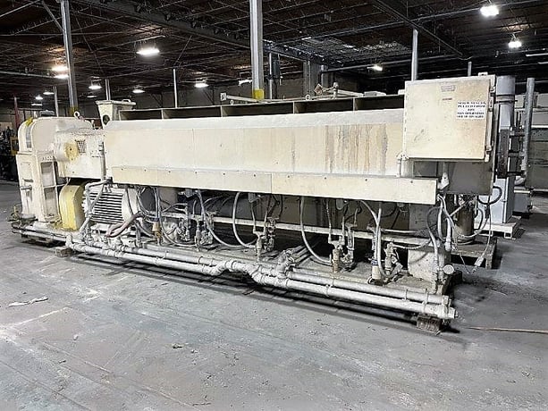 4.5" Pelletizing line, Stainless Steel water trough, Cumberland pelletizer, Witte 2 deck classifier - Image 7