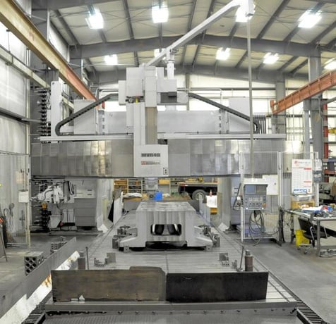 Mitsubishi #MVR-40, CNC vertical bridge mill, 80 automatic tool changer, 244" X Travel, 157.5" Y Travel - Image 2