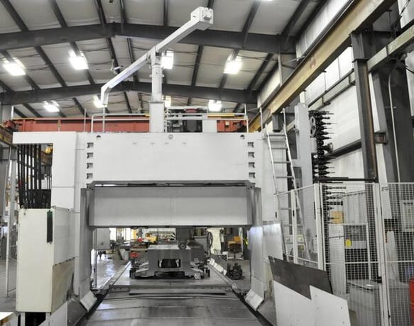 Mitsubishi #MVR-40, CNC vertical bridge mill, 80 automatic tool changer, 244" X Travel, 157.5" Y Travel - Image 5