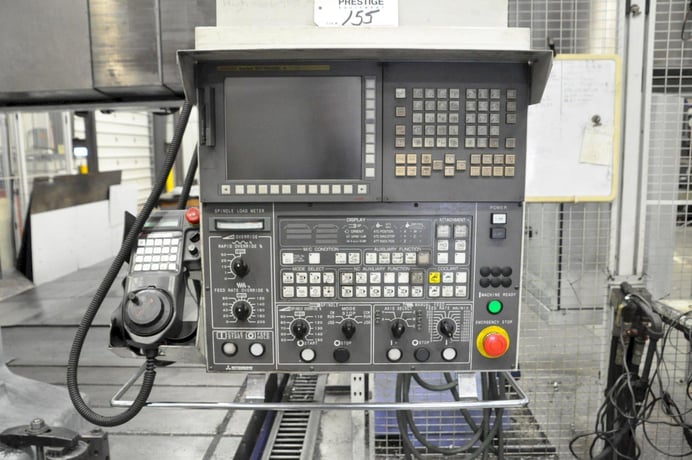 Mitsubishi #MVR-40, CNC vertical bridge mill, 80 automatic tool changer, 244" X Travel, 157.5" Y Travel - Image 8