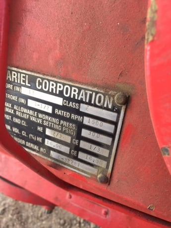 Ariel #JGE/2, compressor, s/n F-9997 - Image 3
