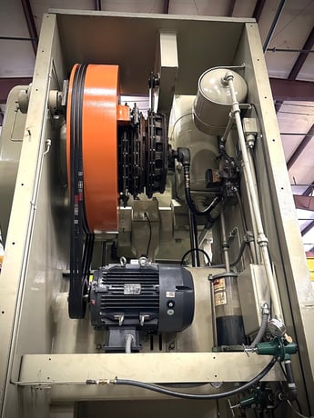 150 Ton, Bliss #C-150, OBI, 8" stroke, 22" Shut Height, air clutch, 50" RL x 30" FB bed, 1969 - Image 7