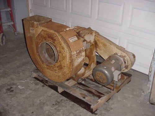 AAF #K, Blower, 10 HP, V-belt driven, 10" inlet, 8" x 10" outlet, 208/230/460 V. - Image 1