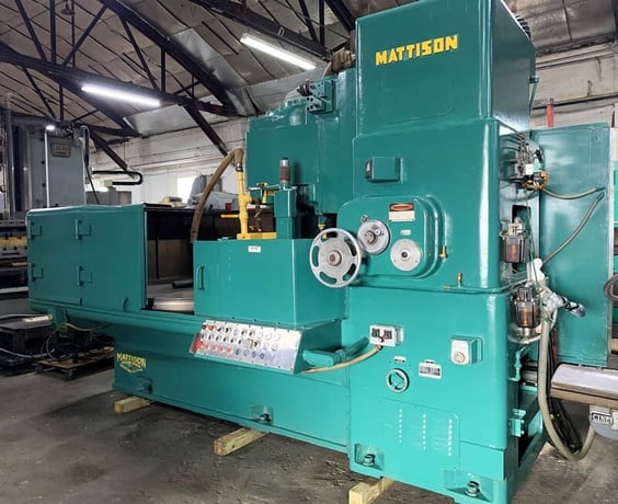 Mattison rotary surface grinder, 72" mag chuck, 100 HP, coolant pump/tank, very nice shape, 1979 - Image 2