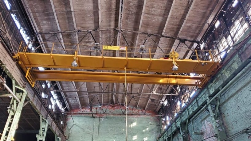 25 Ton, P & H, 43' 4" span, 32' lift, pendant/radio, VFD bridge/trolley, 1997, #2354 - Image 4