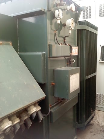 4000/5333 KVA 27600 Delta Primary, 600Y/347 Secondary, Pioneer, substation transformer, 1998 - Image 1