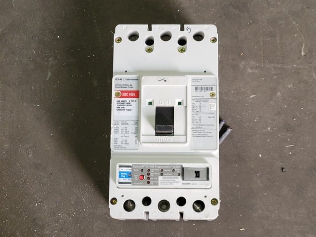 400 Amps, Eaton Cutler-Hammer, KDC3400T106W, 3 pole electronic circuit breaker - Image 1