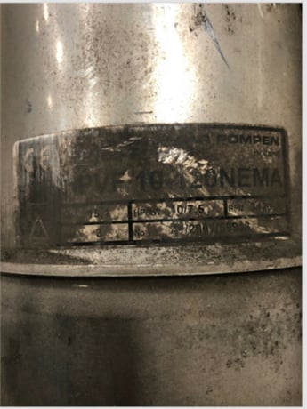 10 HP 3450 RPM Baldor VM3711T, Industrial Motor with PVF 10-120 Nema Pump - Image 2
