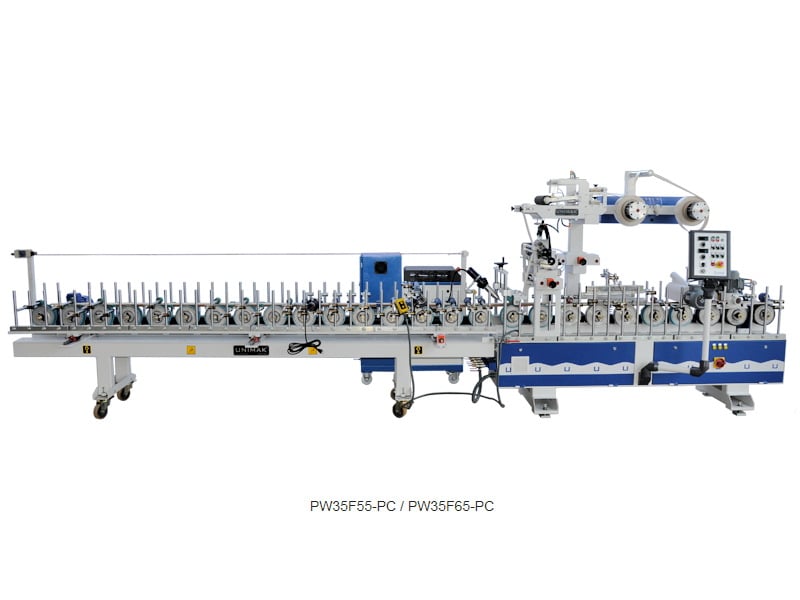 Unimak #PW-35F55-PC+EAU-3, Hot Melt Profile Wrapper, (5.5) meters long (18' ) overall length, (22) drive - Image 1