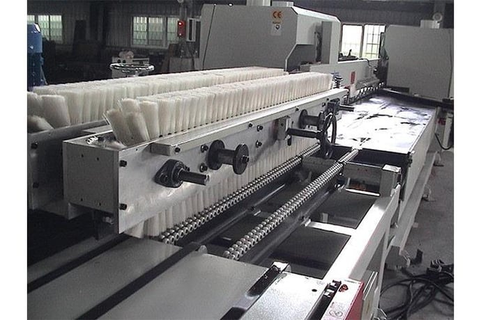 6" x 20' Cam-wood #FAH-TYPE-F1X, horizontal finger jointer, 120-150 lugs/Min, 2 HP + 1:25, 30 HP servo drive - Image 4