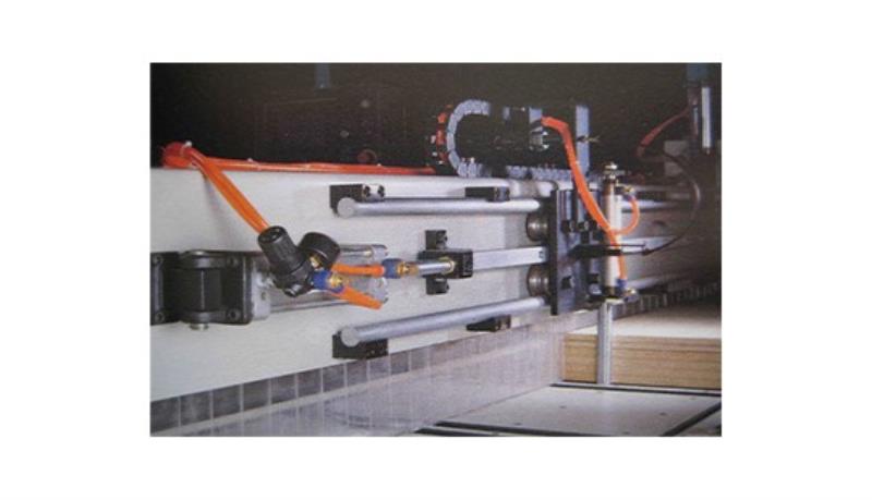 Cam-wood #TX-P330X, Front Load Automatic Panel Saw, 126" max rip cut & pull-back, 15 HP, saw blade motor, 1" - Image 9