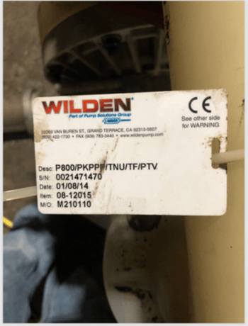 2" Wilden #P800 Polypropylene Air Operated Double Diaphragm Pump - Image 4