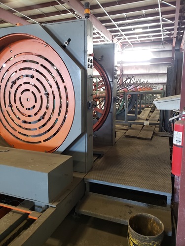 60" Schnell #GTM200/1500/18E, cage making rebar machine, 2009 - Image 2