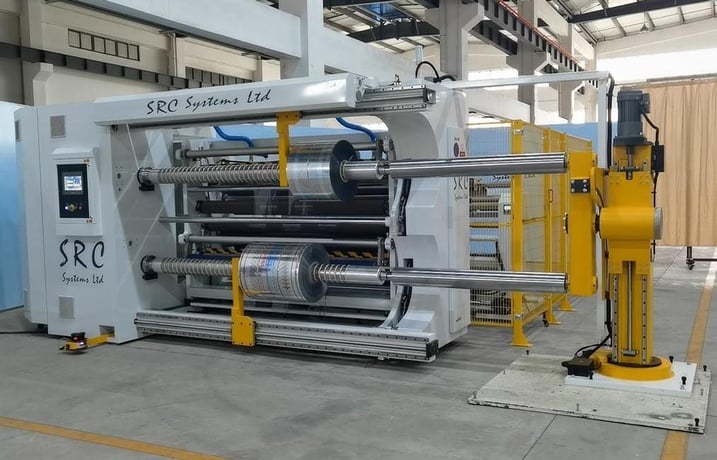 SRC Systems #810-LS, 82" wide duplex slitter rewinder, 32" rewind diameter, 40" unwind diameter, 2000 FPM - Image 8