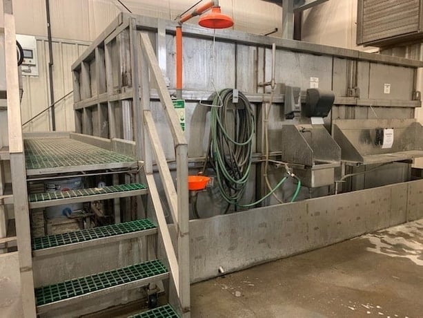 Electropolish #System, Electroplishing System, 2500 gallon Poly tank, hoses, gauges, controls, walkway, 2017 - Image 7