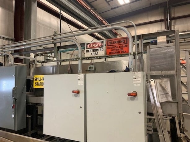 Electropolish #System, Electroplishing System, 2500 gallon Poly tank, hoses, gauges, controls, walkway, 2017 - Image 10