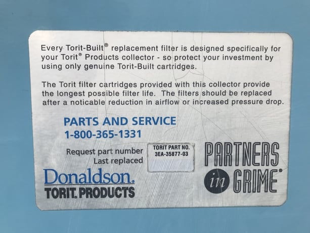 17600 cfm Donaldson Torit #ADMC-AD8 Dryflo 8 cartridge dust collector - Image 5