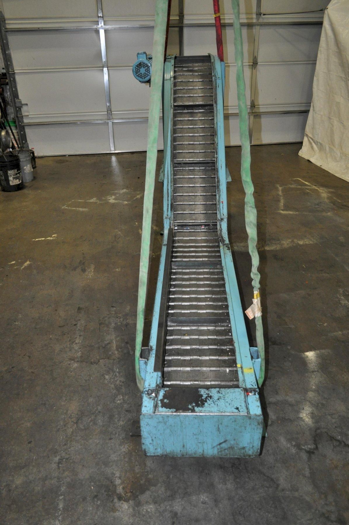 11.5" wide x 10' long, Prab scrap conveyor, 24" discharge, 48" rise, 1/2 HP, #14173J - Image 5