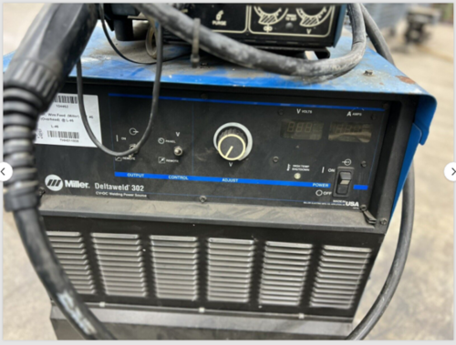 Miller #Deltaweld-302, MIG Welder Package w/ Wire Feeder, 230/460/575, Tested - Image 4