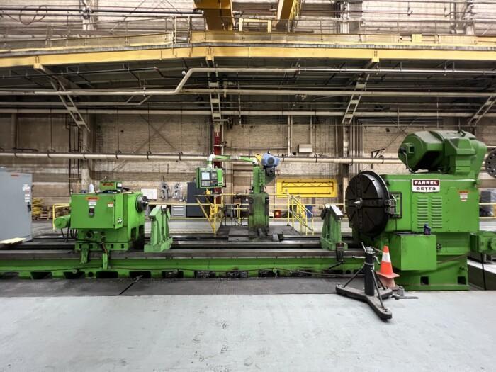 56" x 240" Farrel-Betts, lathe w/live spindle & C-Axis, Fanuc 0iTD, rebuilt & retrofit 2015 - Image 1