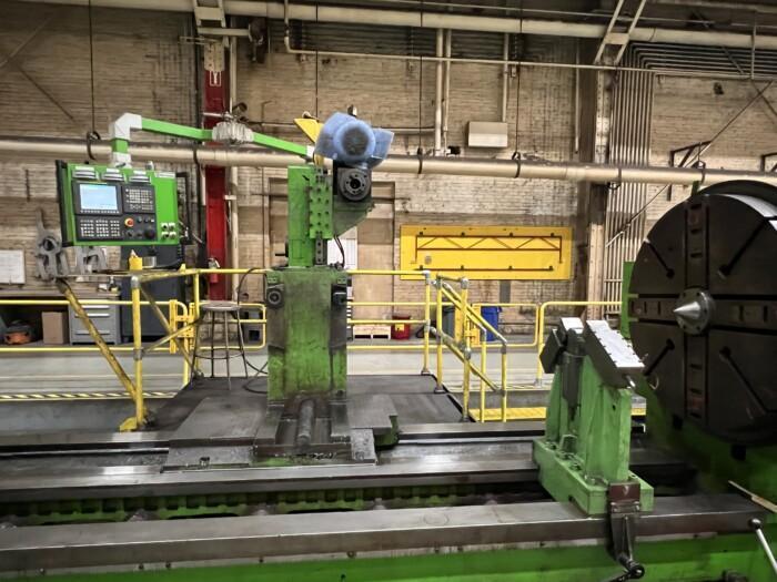 56" x 240" Farrel-Betts, lathe w/live spindle & C-Axis, Fanuc 0iTD, rebuilt & retrofit 2015 - Image 4