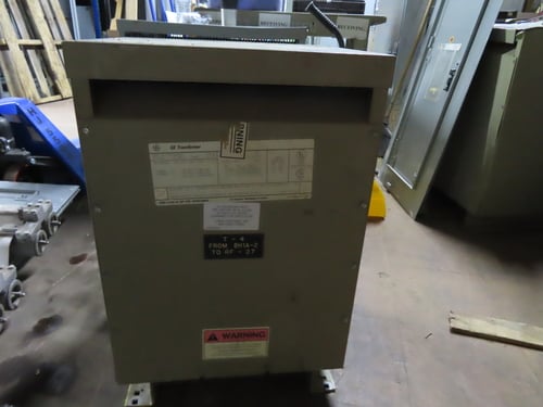 15 KVA 460 Primary, 460/266 Secondary, General Electric 9T23Q4000G22 transformer, 1 yr warranty - Image 1