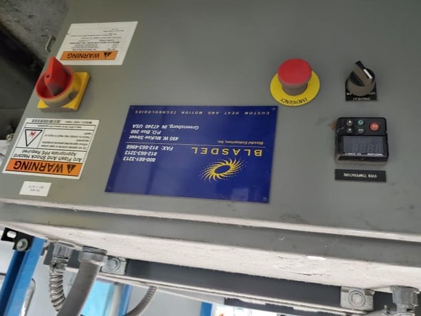 4-Gun Flatline Spray System, Deimco/Blasdel #Custom, 60" wide oven, 1-3/4" part height capacity, 84" width x - Image 9