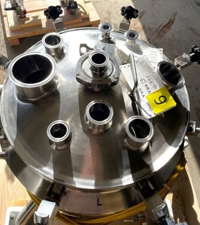 26 gallon Mueller, Sanitary Reactor w/Bottom Mounted Mixer, 20" diameter x 20" T/T, 3' 3" OAH, 1/4 HP - Image 7