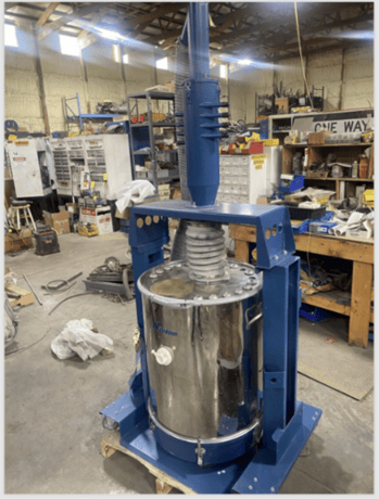 Nordson 150lb Fluidizing Hopper w/ Cart & Accumulator NHR-16-150 - Image 3