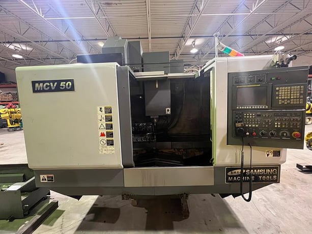 Samsung #MCV-50, vertical machining center, 3-Axis, Fanuc 0iMD, 35.4" X, 19.6" Y, 20" Z, 10000 RPM, 30 - Image 2