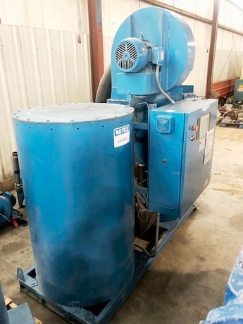 Novatec desiccant dryer with touch screen control, includes (2) approx 1000 lb. hoppers w/receivers - Image 7