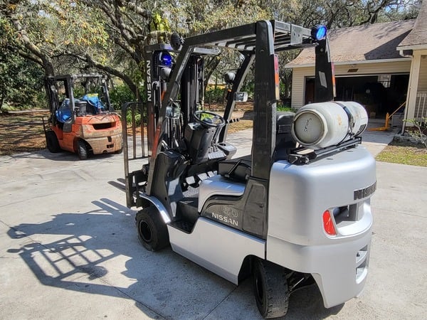 4060 lb. Nissan #MAP1F2A25LV, Forklift,Cushion Tires, LP Powered, Side Shift, 3 Stage Mast - Image 6