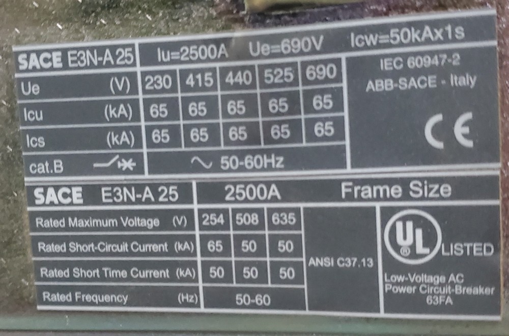 2500 Amps, ABB breaker - Image 4
