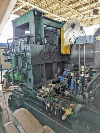 60000 lb. Pro-Eco, recoiler, 83" drum face, hydraulic clamp & expansion, 24" dia. drum, 1994 - Image 3