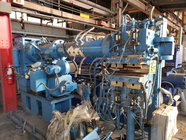 4.5" RMS 120mm pin barrel rubber extruder, 14:1 L/D, 150 HP, 1150 RPM, 500 VDC, 2006 - Image 10