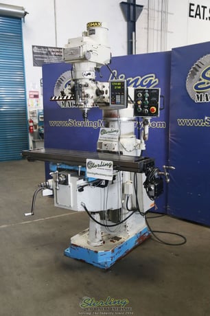 Promecam, Milling Machine, 12" x58" table, 8" riser, 2 HP, 2 Axis Dro, Table Power Feed, Lube Pump, Spray Mist - Image 9