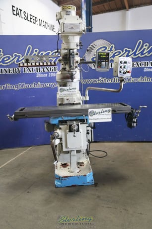 Promecam, Milling Machine, 12" x58" table, 8" riser, 2 HP, 2 Axis Dro, Table Power Feed, Lube Pump, Spray Mist - Image 10