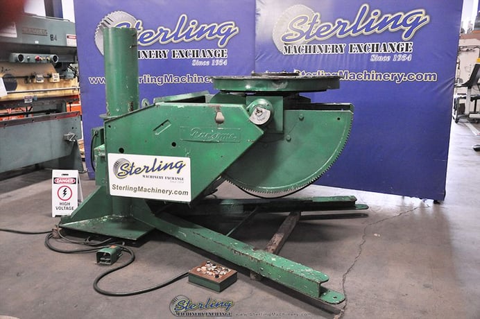 6000 lb. Ransome, Powered Welding Positioner, 48" table, Foot Pedal, Push Button Pendant Controller, Power - Image 1