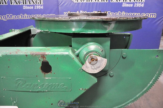 6000 lb. Ransome, Powered Welding Positioner, 48" table, Foot Pedal, Push Button Pendant Controller, Power - Image 5