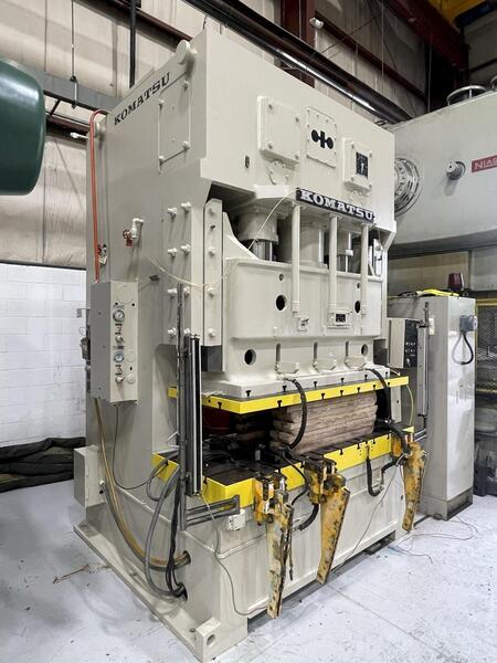 150 Ton, Komatsu #OBW150-2, double crank mechanical press, 7.87" stroke, 23.68" Shut Height, 1987 - Image 4