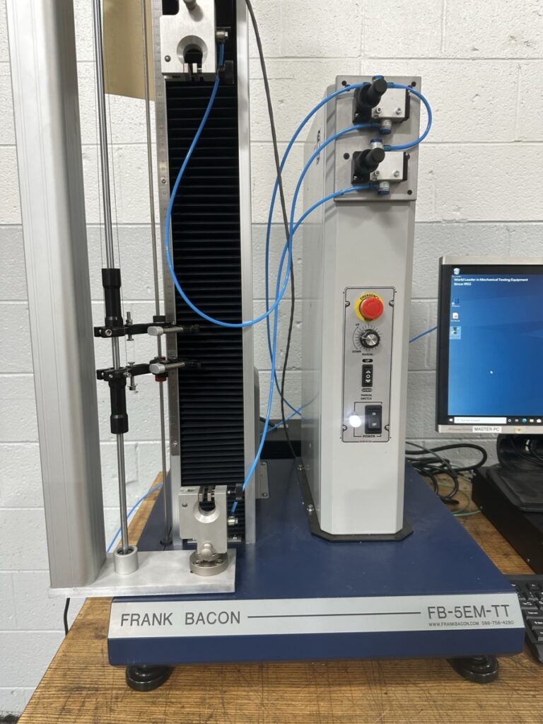 1125 lbf. (5kN) Frank Bacon #FB-EMS-TT, Single Column Tension and Compression Testing Machine with Precision - Image 4