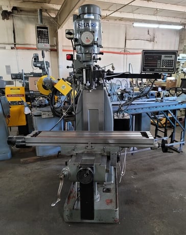 Sharp #HMV, vertical milling machine w/3-Axis Proto-Trak Plus Control,chrome ways, 10" x51"table - Image 1