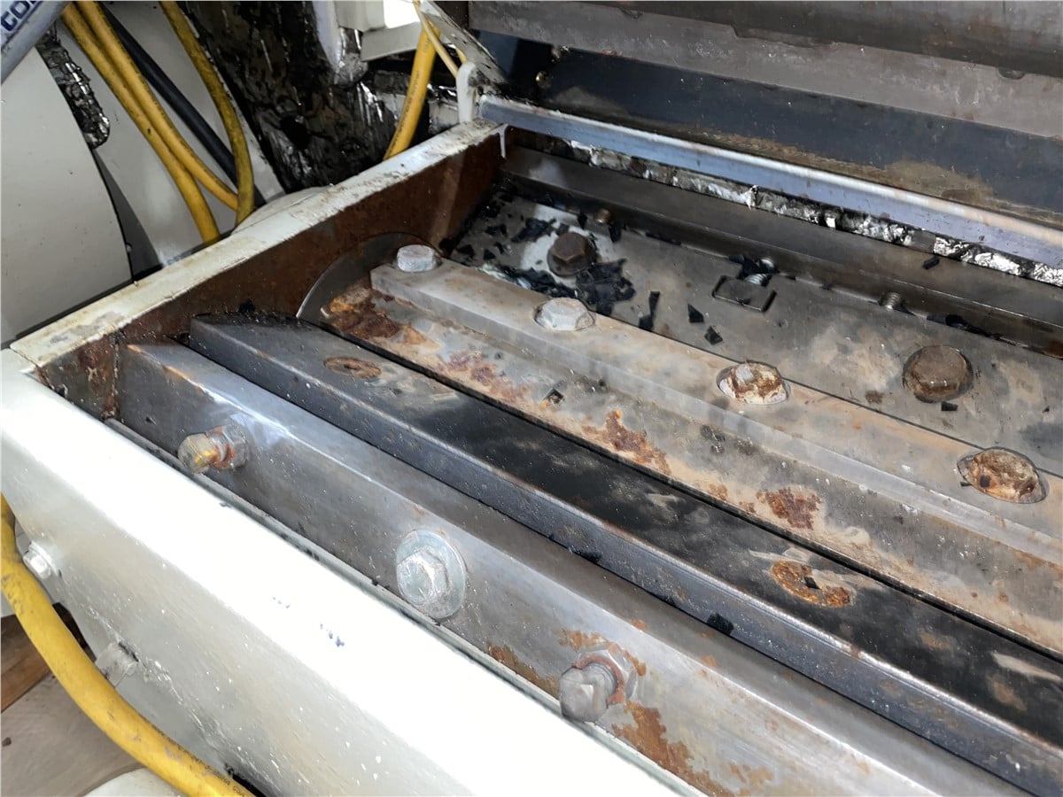 7" x 55" Conair Wortex #UP-755, Under the Press Granulator, 10 HP, Paddle Roll Feed, 1993 - Image 2