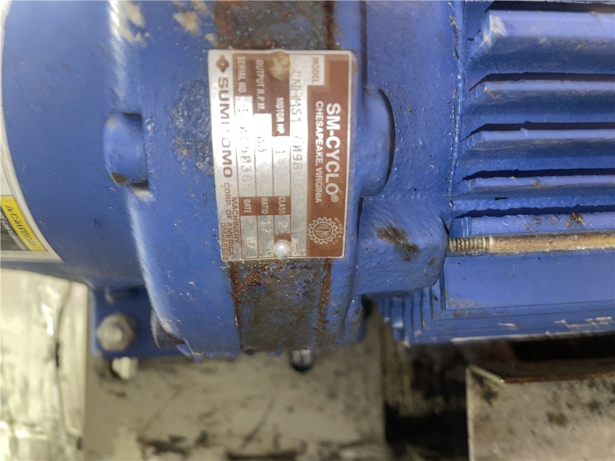 7" x 55" Conair Wortex #UP-755, Under the Press Granulator, 10 HP, Paddle Roll Feed, 1993 - Image 3