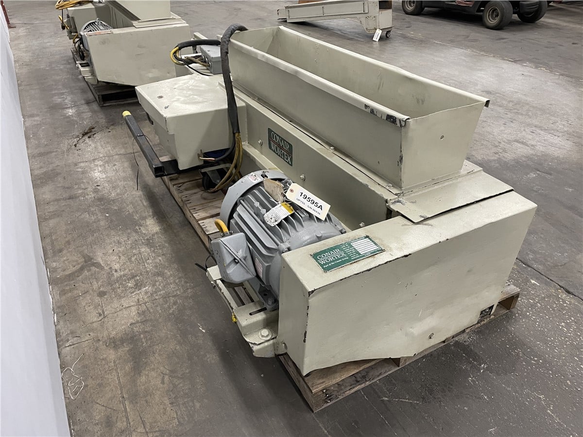 7" x 55" Conair Wortex #UP-755, Under the Press Granulator, 10 HP, Paddle Roll Feed, 1993 - Image 10